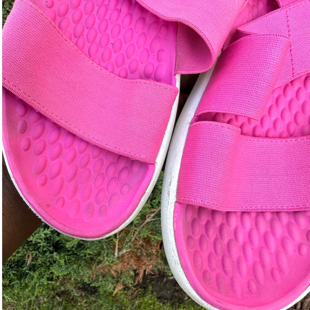 Crocs Women's LiteRide Stretch Sandals Size 7 Pink Shoes‎ - Picture 5 of 14